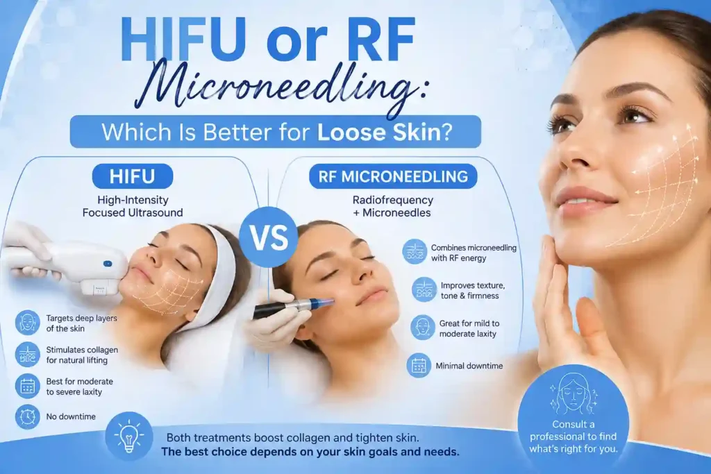 Lost the Weight but Not the Loose Skin? What You Should Know 2 HIFU or RF Microneedling: Which Is Better for Loose Skin Boston?